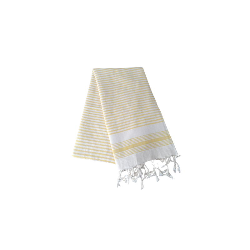Fouta Jaune Rayée