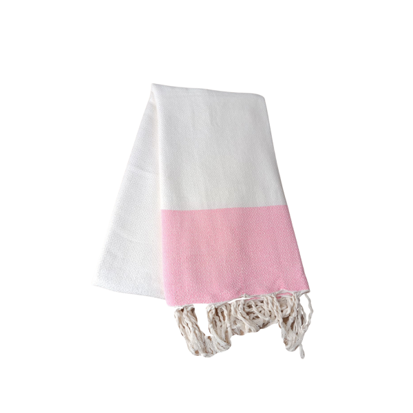 FOUTA Gris & Rose